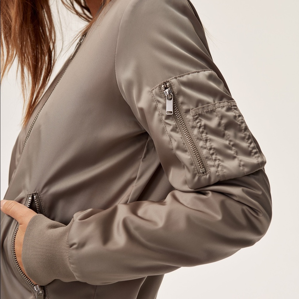 Talula Silver Bomber Jacket - Picture 6 of 7